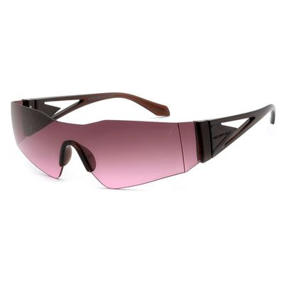 Óculos de Sol Unissex Ivete Sangalo Máscara Degradê Preto